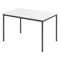 KANTINENTISCH Serie-V 80/120/72 cm in Weiß/Schwarz - Schwarz/Weiß, Holzwerkstoff (80/120/72cm) - bümö