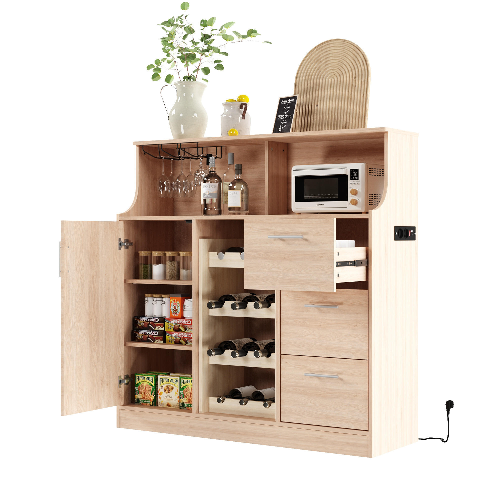 Ivmeu Sideboard Weiß 120x121x40 cm