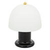 PILZLAMPE Rick 21 cm - Schwarz, Glas (16/16/21cm) - Atmosphera Createur d´interieur