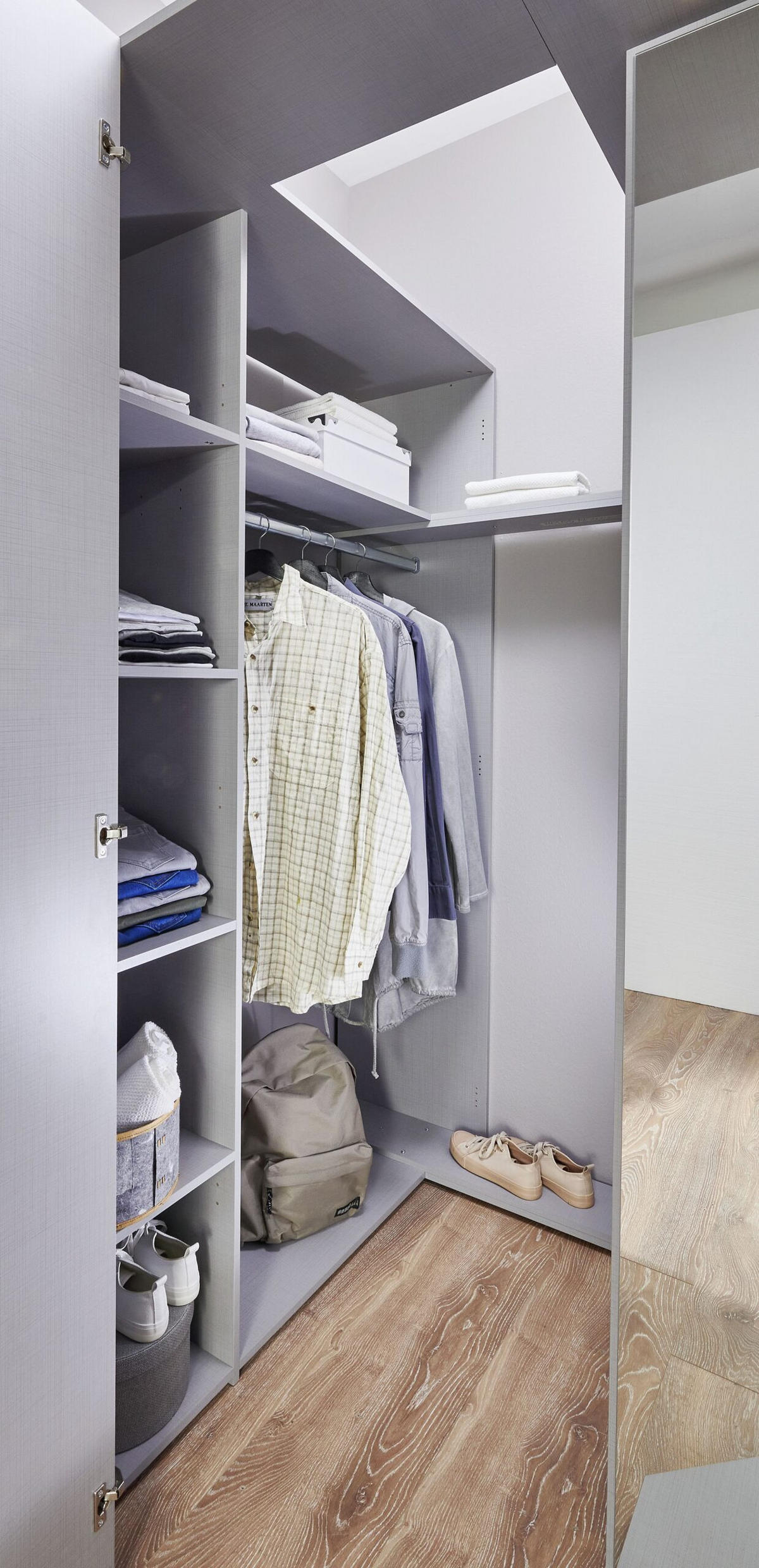 JUGENDZIMMER Norderney in Weiß 8 teilig Kinderzimmer Komplett Set mit begehbarem Kleiderschrank - Weiß, Holzwerkstoff (80/200/120cm)