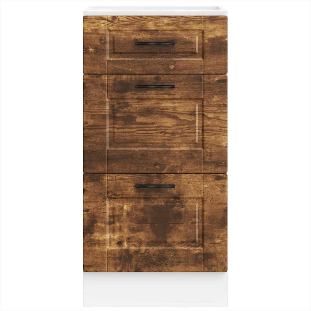 KÜCHENUNTERSCHRANK Samu Räuchereiche 40x46x81,5 cm - Eiche San Remo, Holz (40/81.5/46cm) - DELUKE