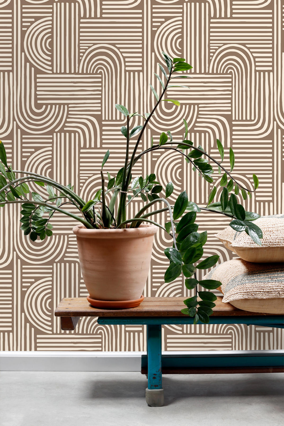TAPETE 3D-Muster 50 x 900 cm - Braun, Papier (50/900cm) - ESTAhome