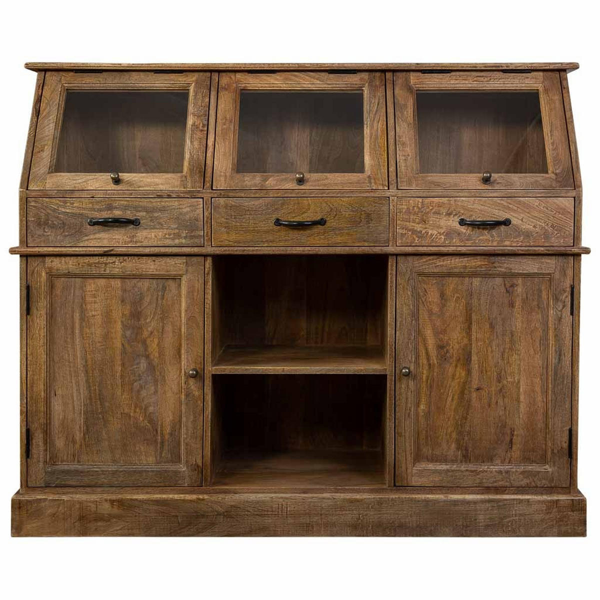 SIDEBOARD aus Holz 129x45x106 cm - Braun, Holz (129/106/45cm) - Wanderlust