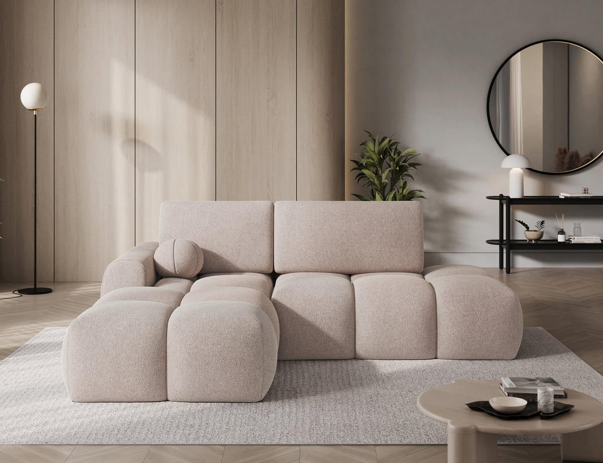 ECKSOFA VITTARIO mit Schlaffunktion & Bettkasten – Modernes L-Sofa 227 cm, inklusive Kissen - Braun, Kunststoff (227/95cm) - Wohnideebilder