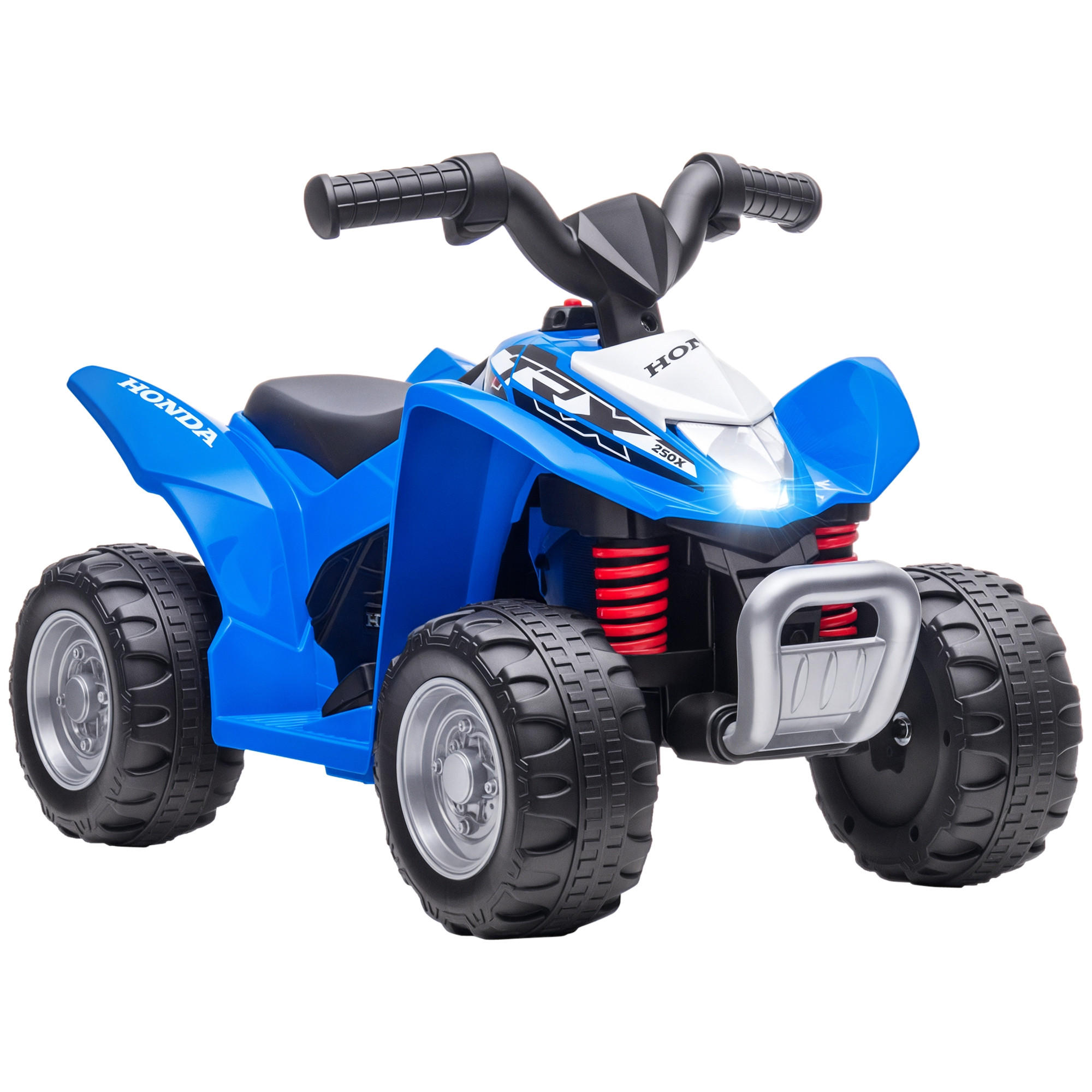 ELEKTRO-KINDERQUAD DE-06073 mit LED und Hupe Blau - Blau, Kunststoff/Metall (65.5/38.5/43.5cm) - ComfortXL