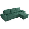 ECKSOFA UMBRIA L Grün Stukture - Grau/Grün, Textil (271/157cm) - MKS