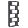 BÜCHERREGAL Borrby - Dunkelgrau, Holzwerkstoff (80/192/24cm) - [en.casa]