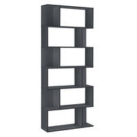 BÜCHERREGAL Borrby - Dunkelgrau, Holzwerkstoff (80/192/24cm) - [en.casa]