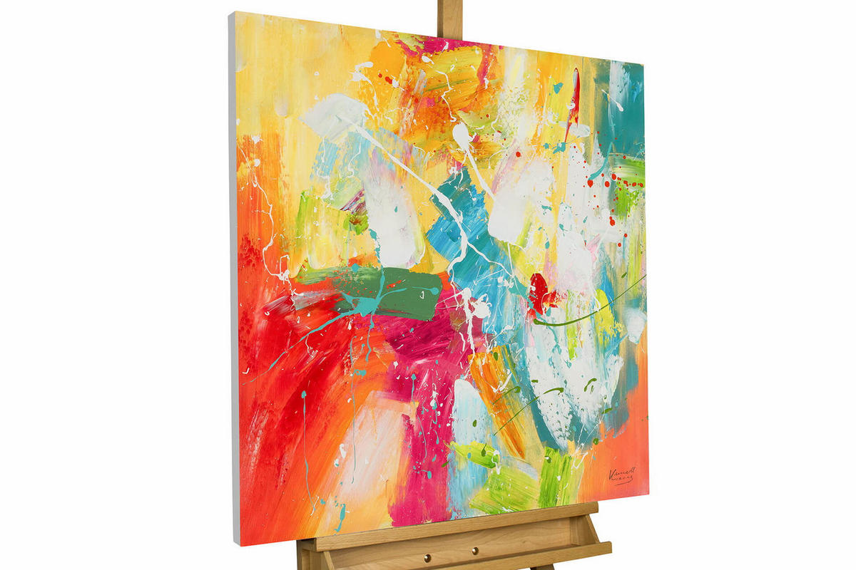 LEINWANDBILD 80/80 cm - Multicolor, Textil (80/80cm) - KUNSTLOFT