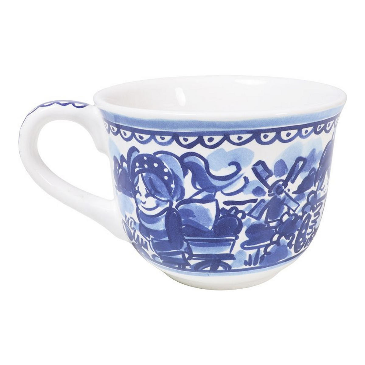SUPPENSCHALE Winter in Blau - 14cm - Multicolor, Keramik (12.7/16.2/9.7cm) - Blond Amsterdam