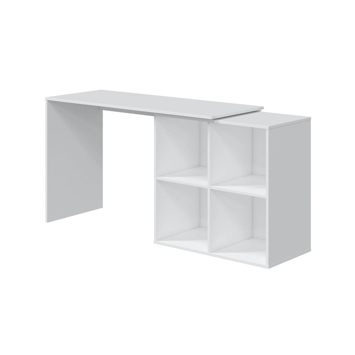 SCHREIBTISCH Weiß 49/152/74 cm - Weiß, Holzwerkstoff (49/152/74cm) - DMORA