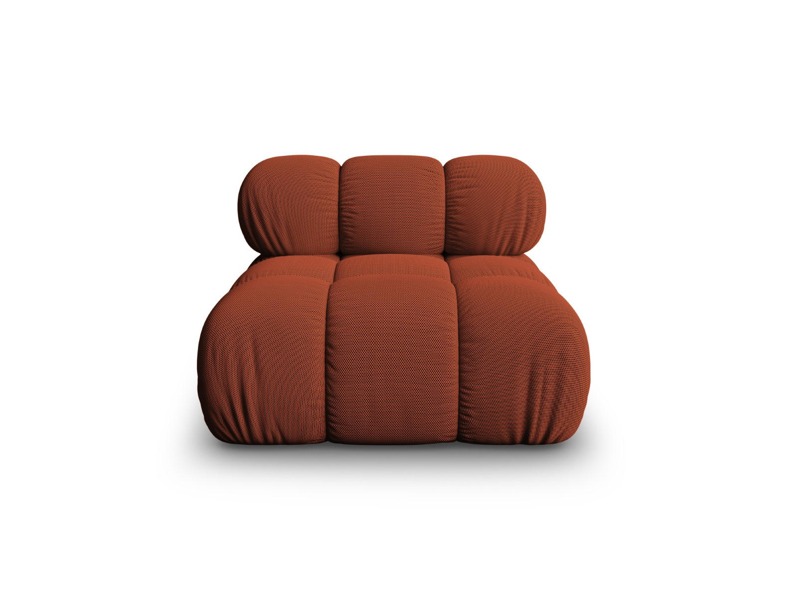 MODUL Bellis aus 3D-Stoff ziegelrot - Orange, Textil (94/70/94cm) - Micadoni