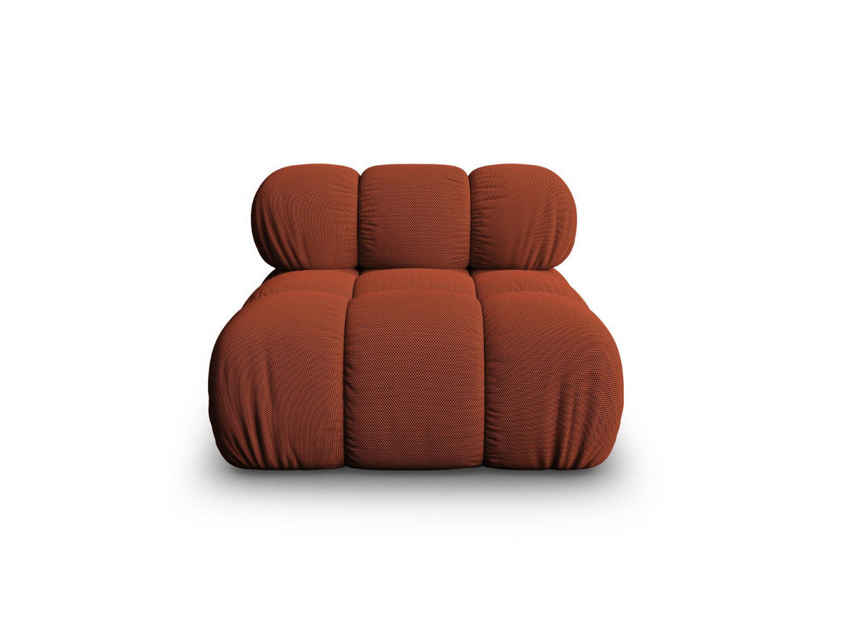 MODUL Bellis aus 3D-Stoff ziegelrot - Orange, Textil (94/70/94cm) - Micadoni