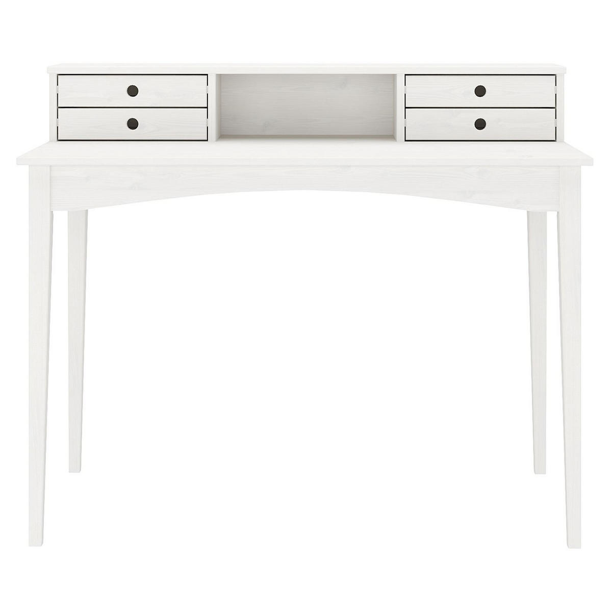 SCHREIBTISCH MILANO weiß - Weiß, Holz (54/110/91cm) - IDIMEX