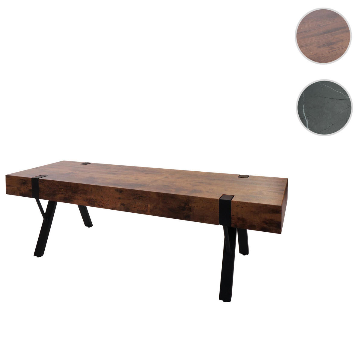 TV-RACK Eiche dunkel - Trüffeleichefarben, Holz (120/42/40cm) - MCW