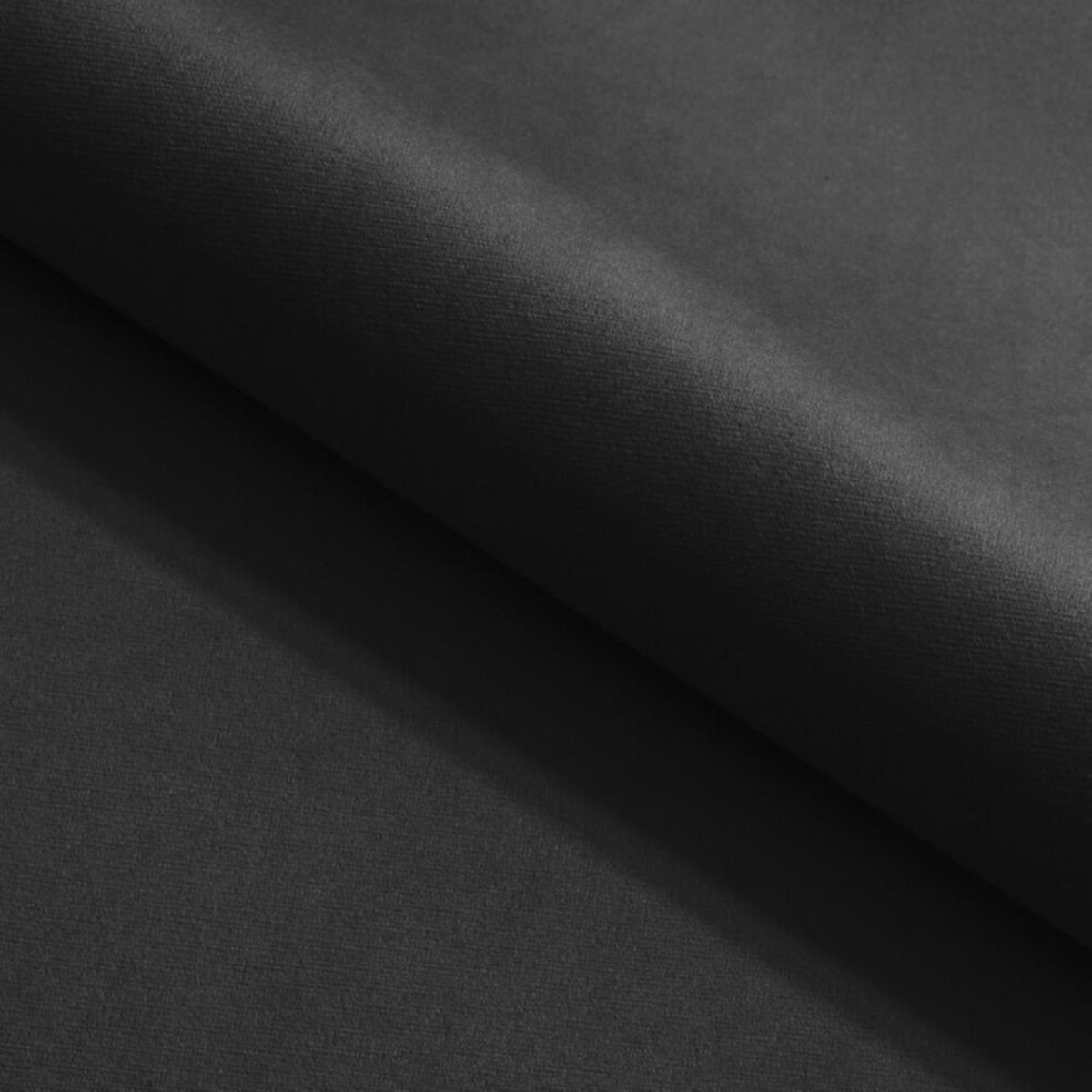 POLSTERBETT MIAMI SLIM, 120 x 200 cm mit Bettkasten und Lattenrost aus Holz, Farbe: Schwarz, Velourestoff - Schwarz, Holz/Kunststoff (120/200cm) - Alpi-Möbel