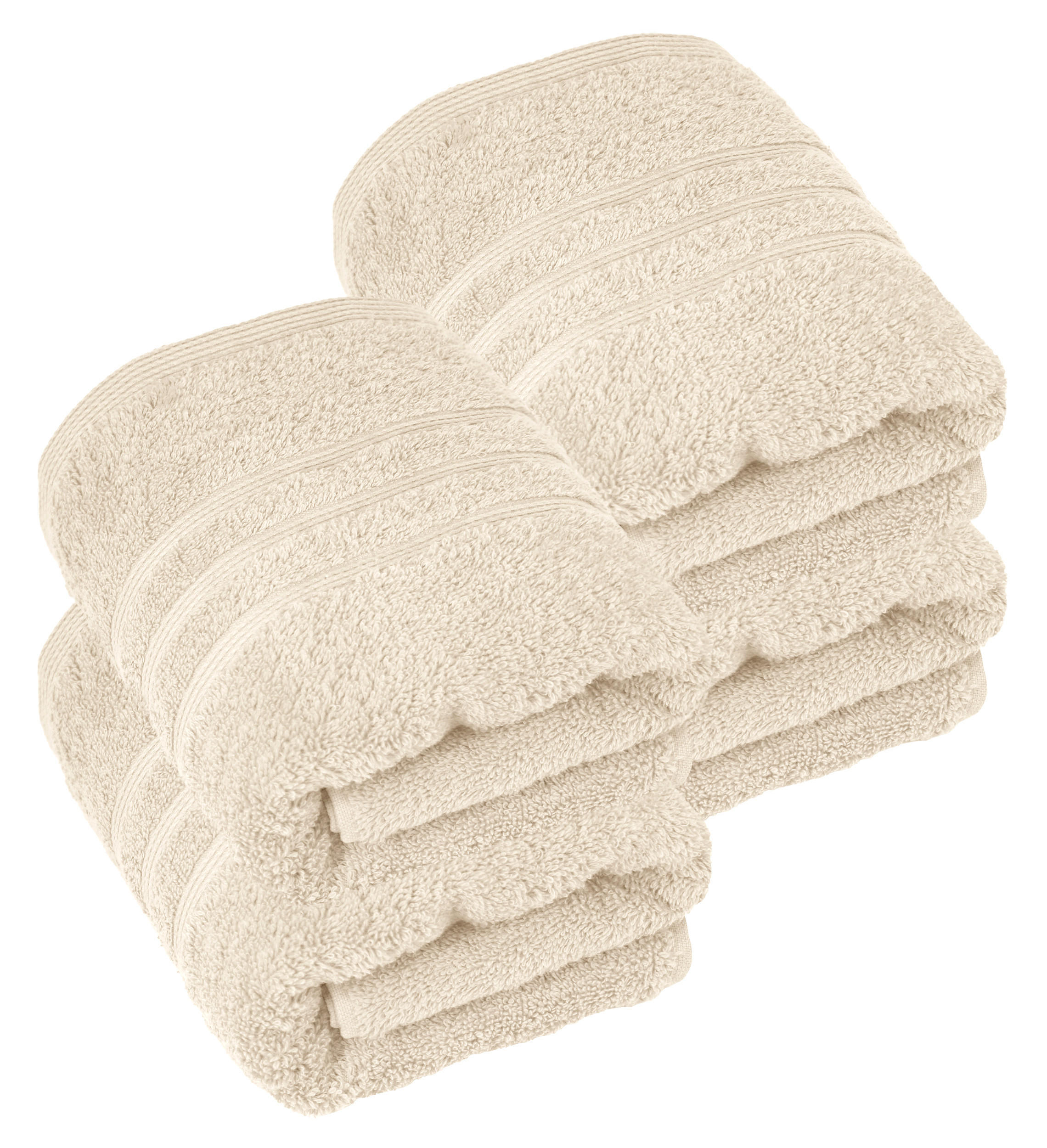 HANDTUCH 50x100 cm London Natur 4er Set - Naturfarben, Textil (50/100cm) - Lashuma