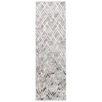LÄUFER Crystal Hellgrau Marmor Optik 80/1300 cm - Hellgrau, Textil (80/1300cm) - Tapiso