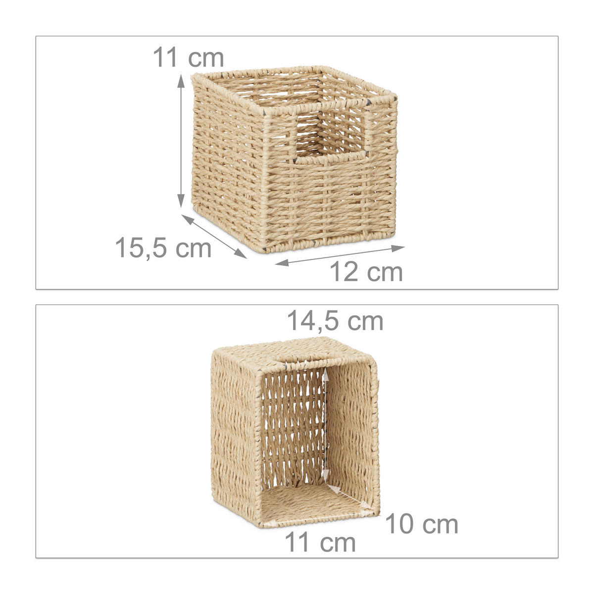 WANDREGAL - Hellbraun, Holz (61.5/16/18cm) - Relaxdays