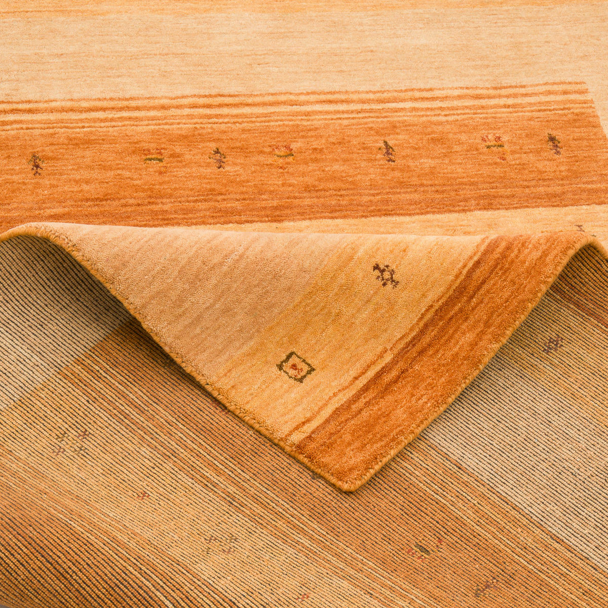 NATUR WOLLE TEPPICH GABBEH ESTA - Beige, Textil (120/180cm) - Pergamon