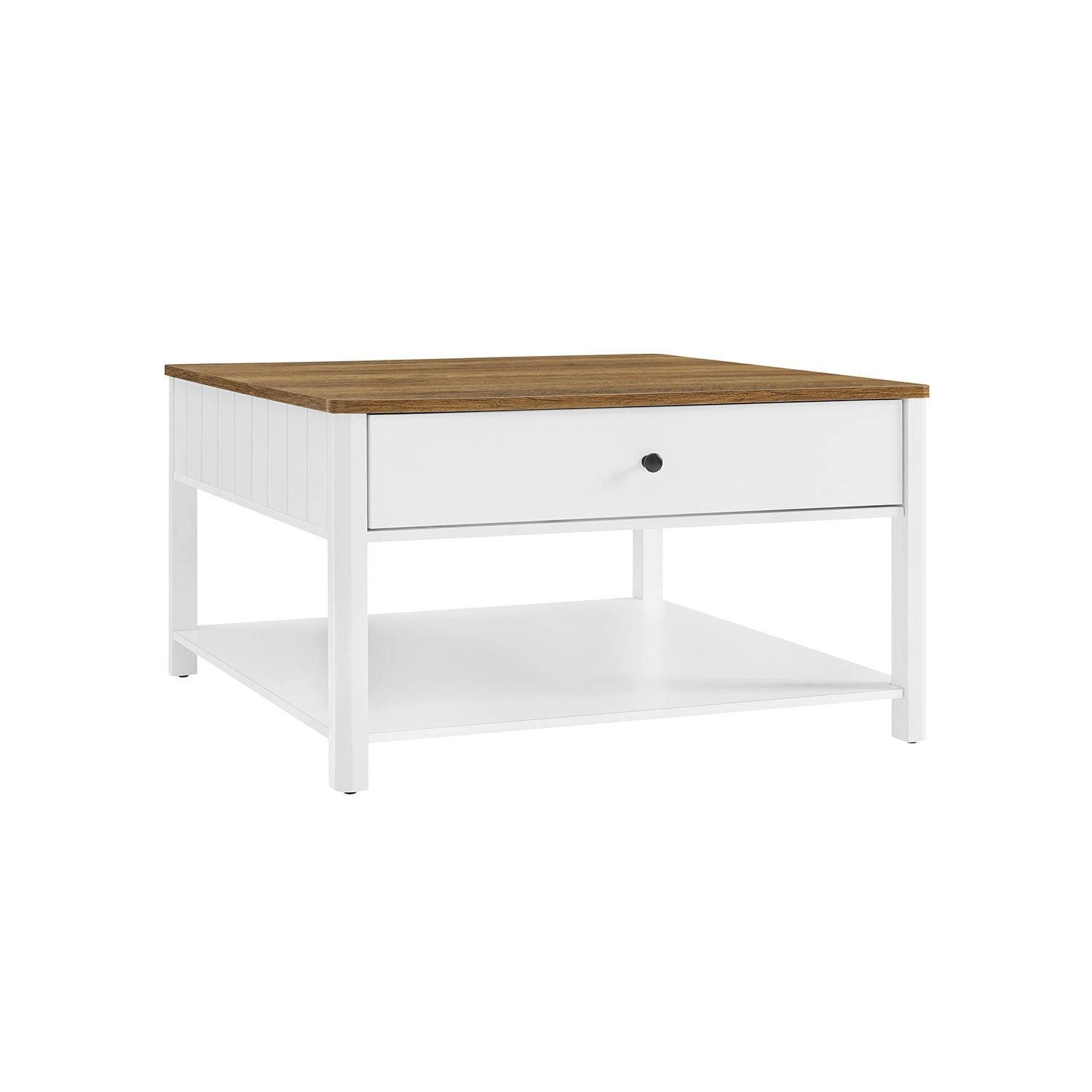 COUCHTISCH BISSAU - Weiß, Holzwerkstoff (80/80/45cm) - Hansiro