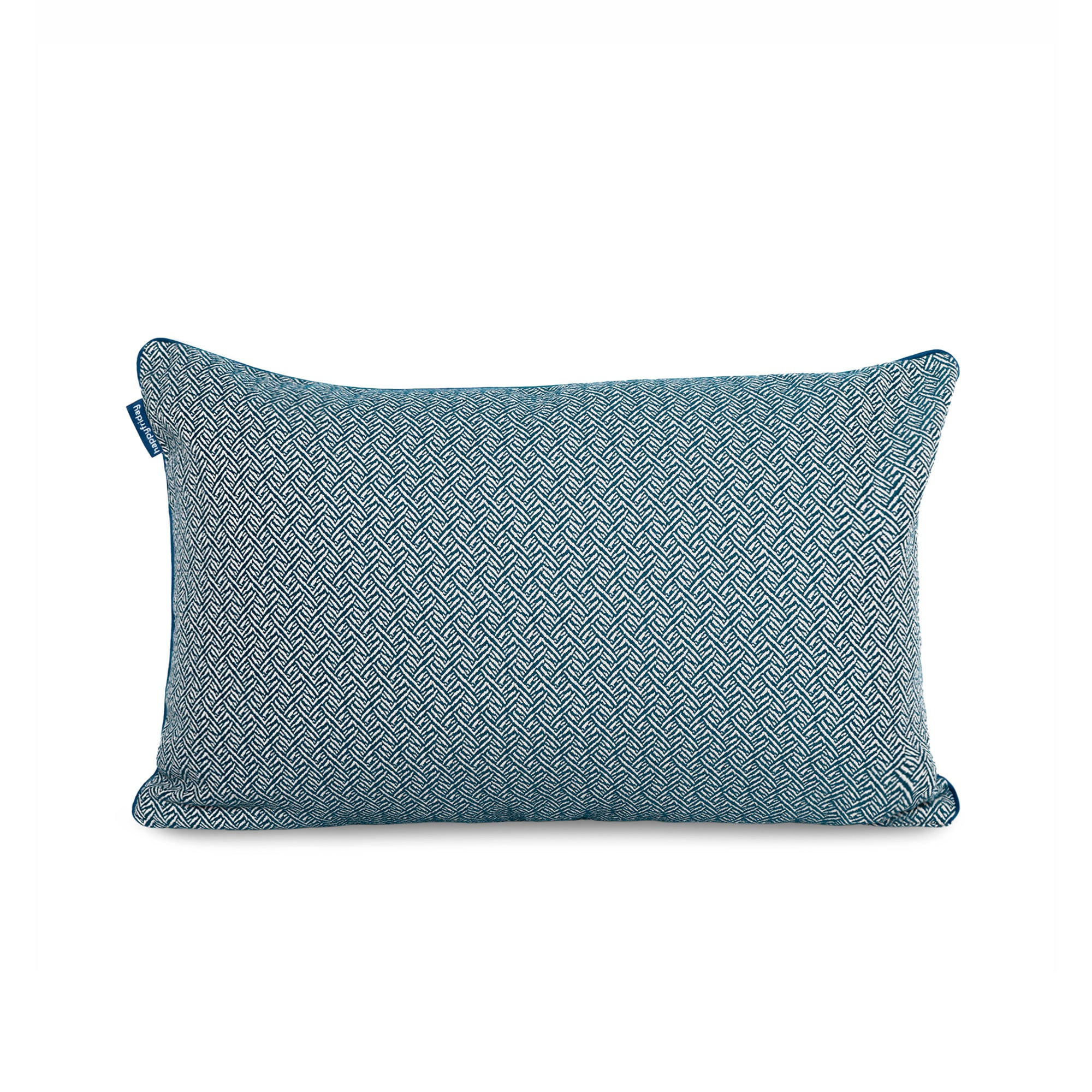 KISSENBEZUG dekorativ herringbone 60x40 cm dunkelblau - Blau, Textil (40/60cm) - Happy Friday