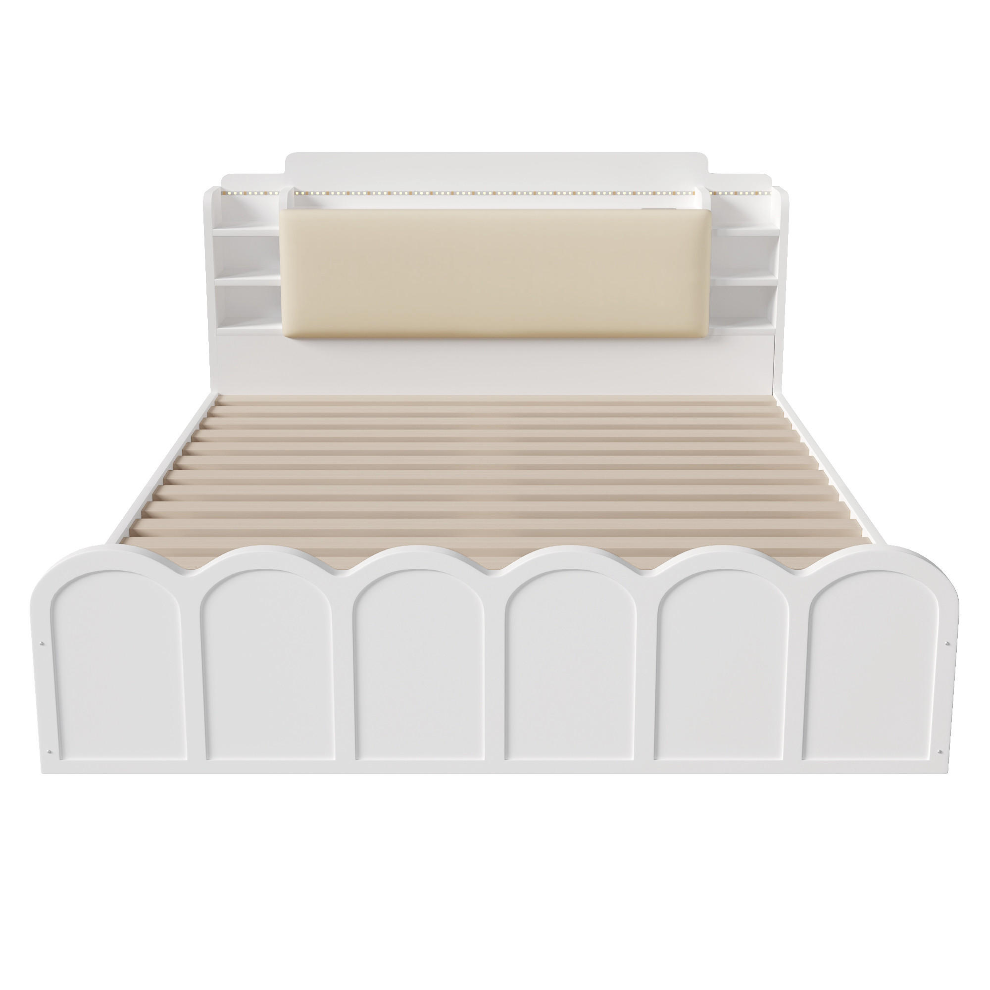 XXXLutz Paneelbett Weiß