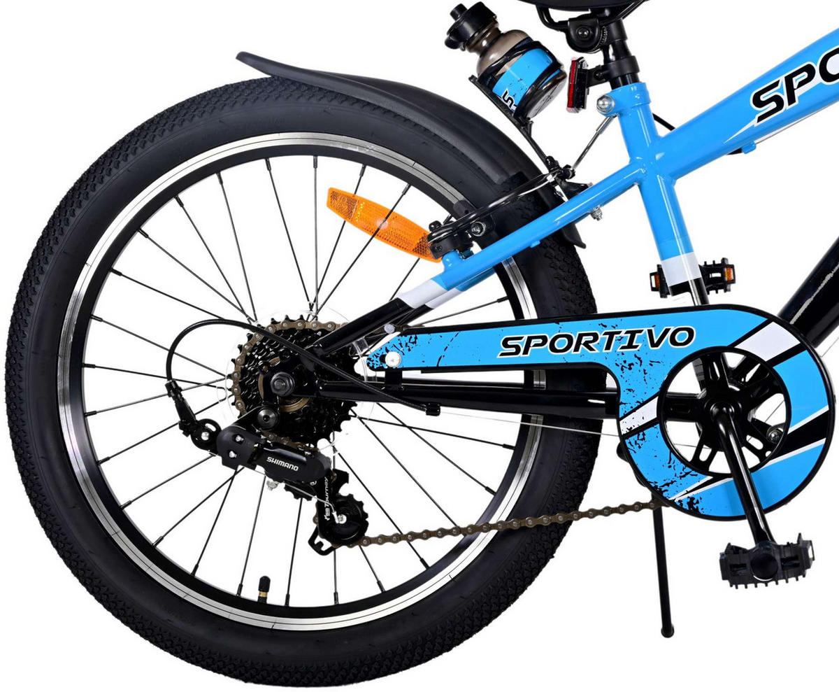 KINDERFAHRRAD Sportivo - Jungen - 7 Gänge - 20 Zoll - Blau - Blau, Metall (60cm) - TPFSports