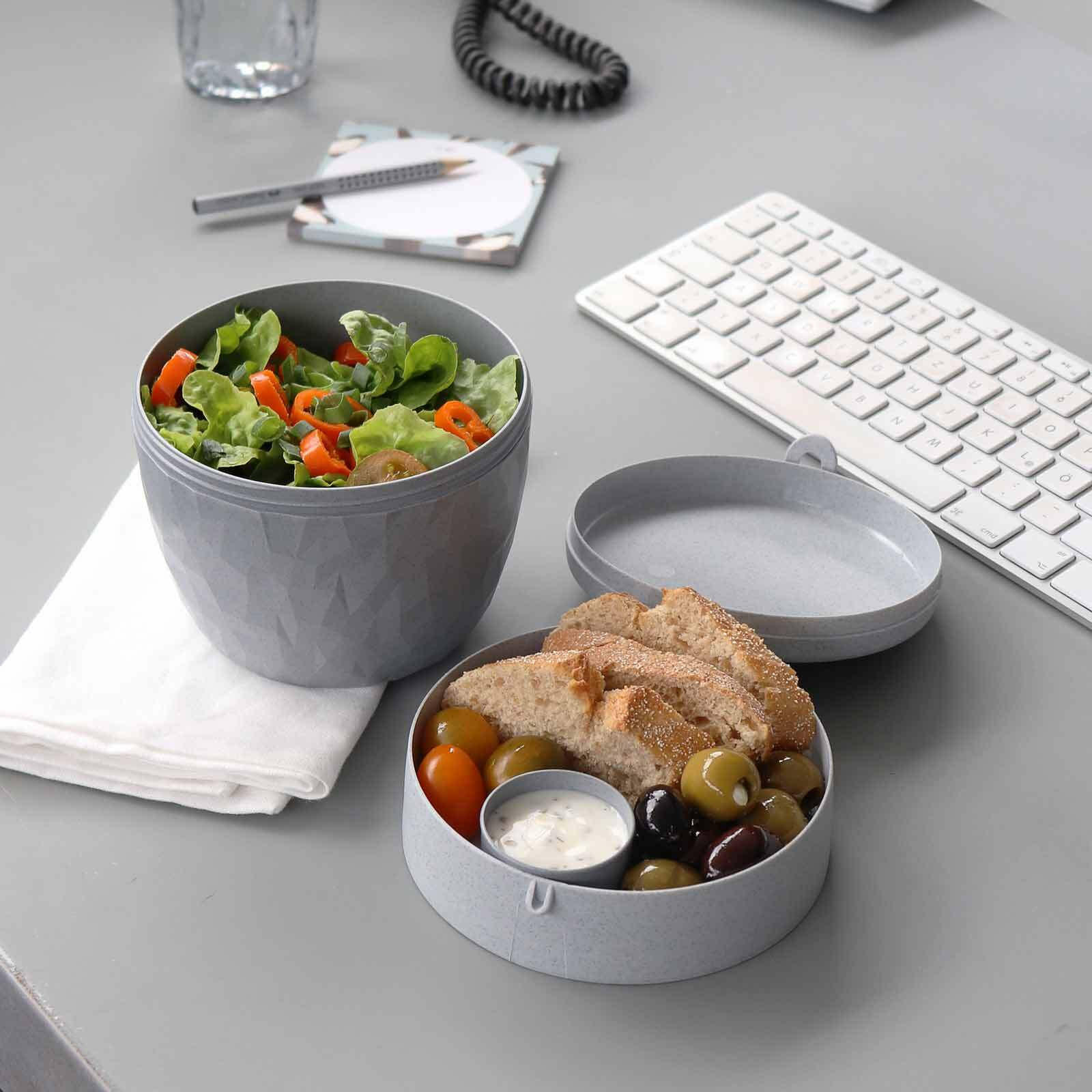 BENTOBOX organic concrete grey - Grau, Kunststoff (14.2/13/13.5cm) - Koziol