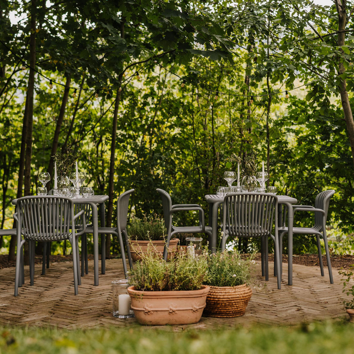 GARTEN ESSGRUPPE FICCARI, Gartenmöbel-Set 8-tlg, Grau - Grau, Kunststoff - KONSIMO®