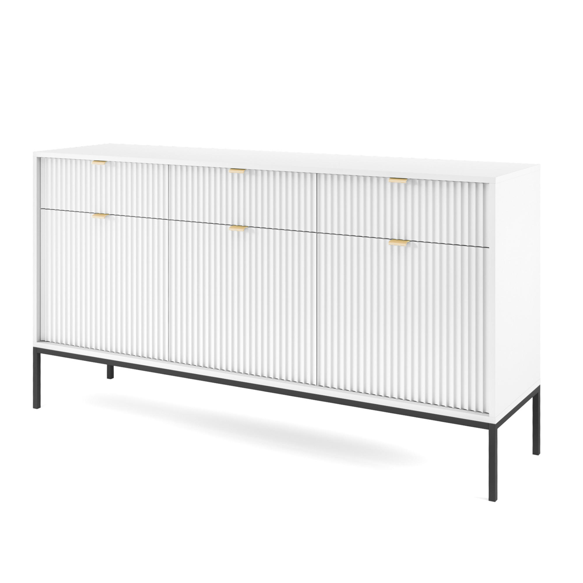 Komodee Sideboard Weiß 154x83x39 cm