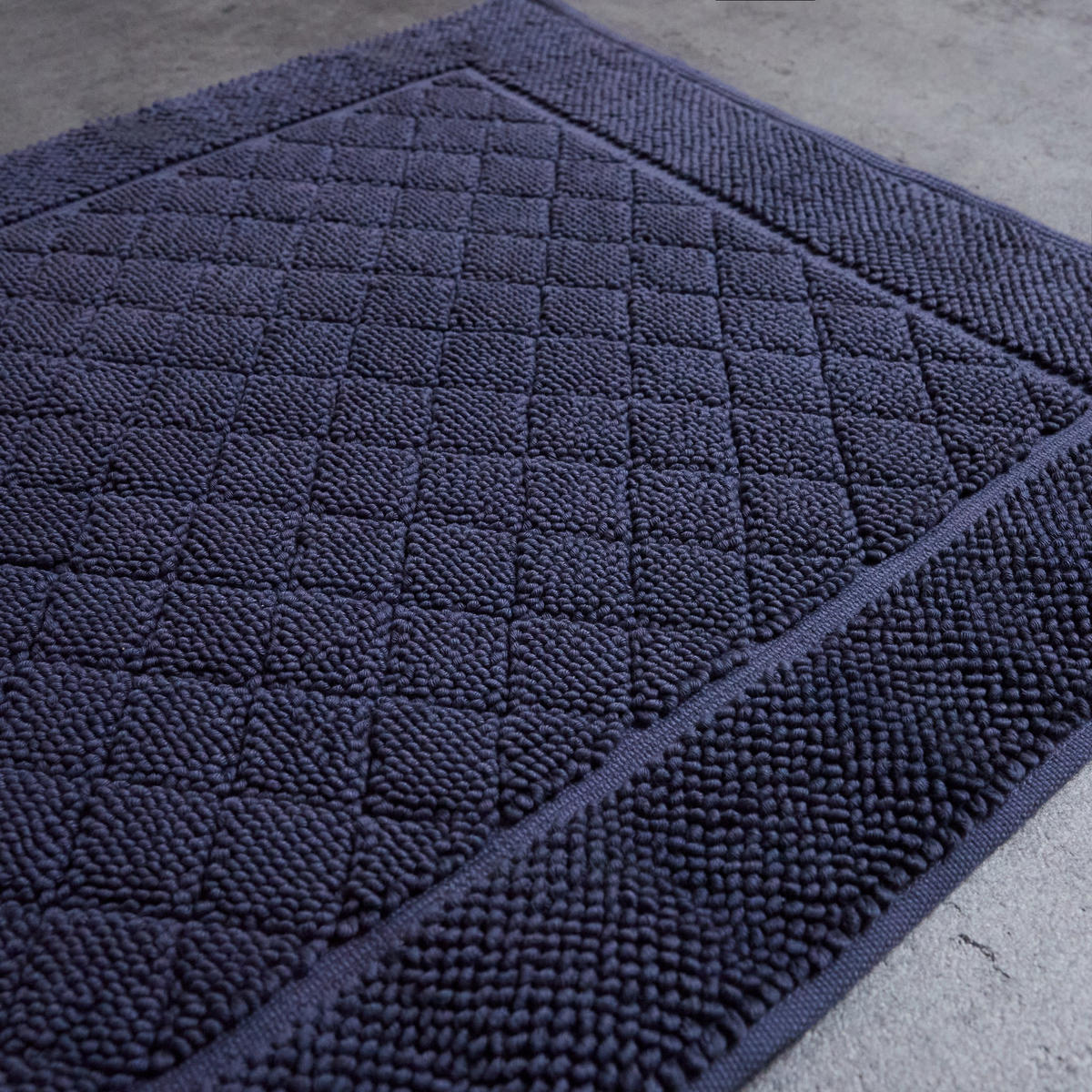 BADTEPPICH Wolteeri - Dunkelblau, Textil (50/70cm) - home&you