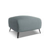 POUF Chenille Stoff Blau - Blau/Blaugrau, Textil/Metall (65/44/65cm) - Makamii