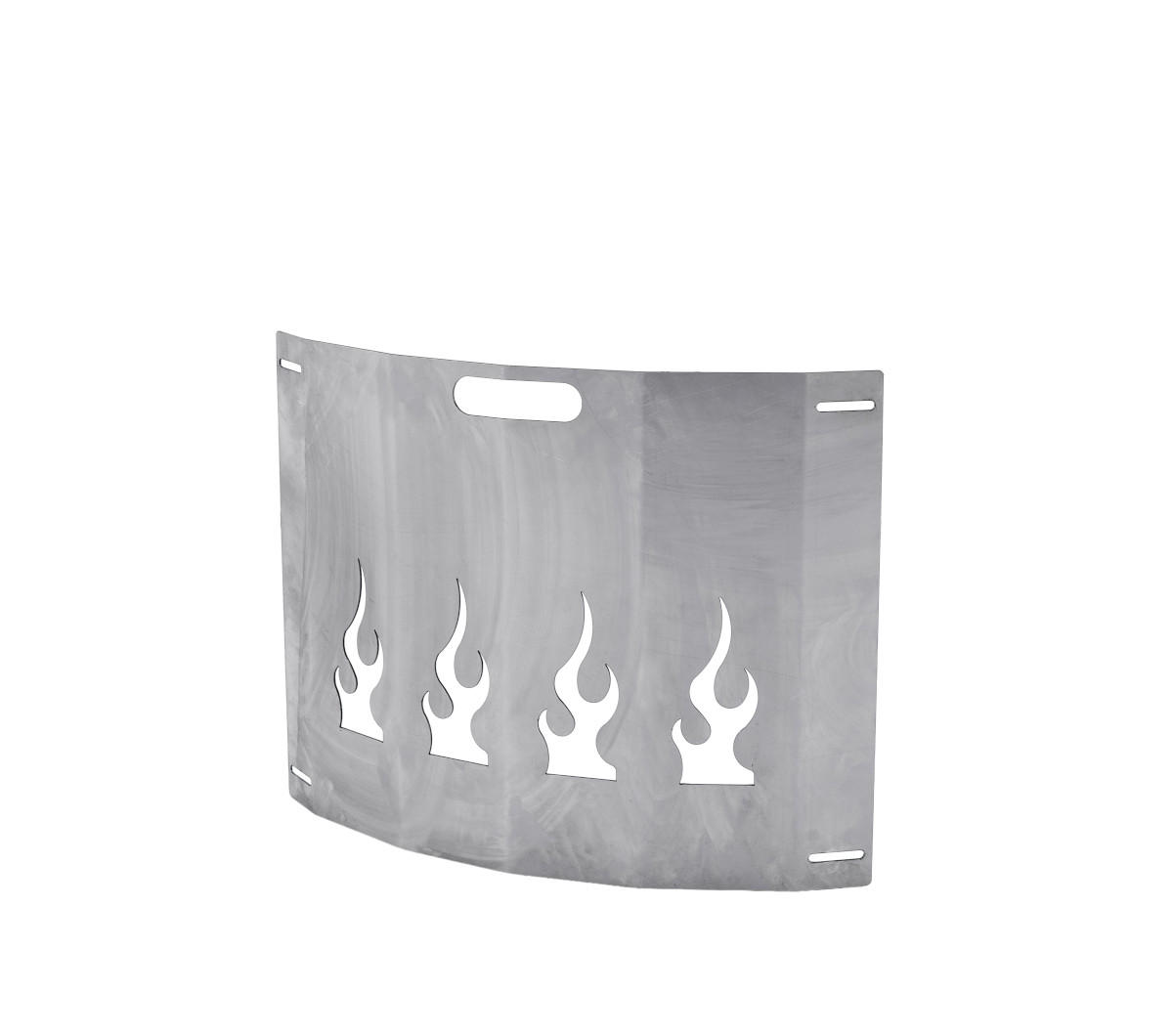 FUNKENSCHUTZ für Feuerschale Ø 80 cm aus Stahl 1,5 mm robust - Grau, Metall (75/30/75cm) - The Favilla