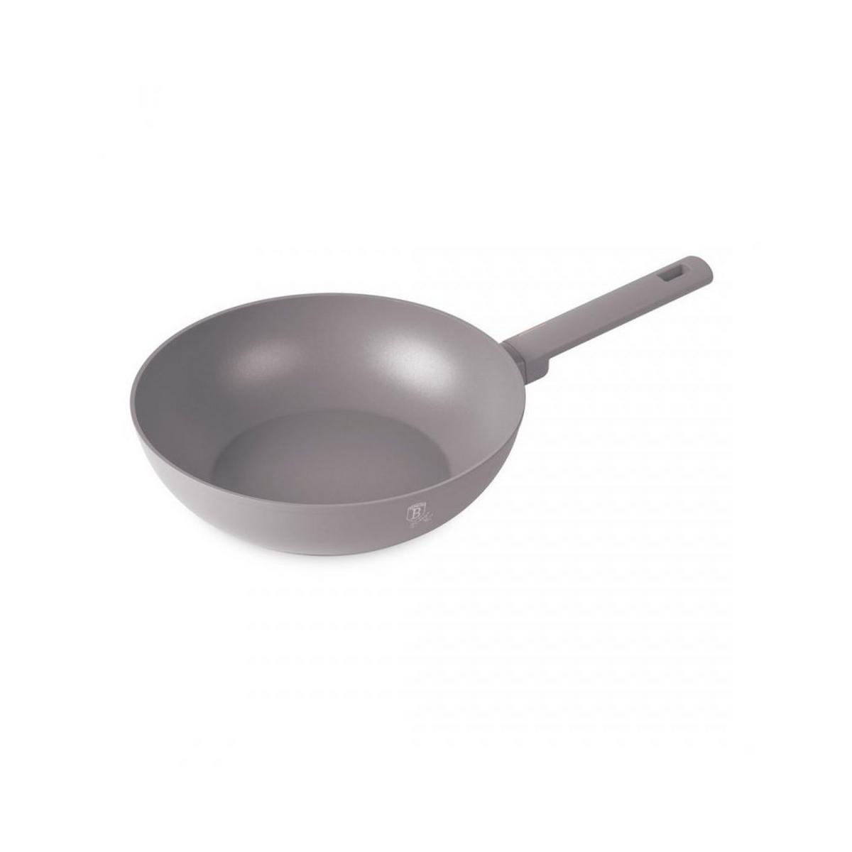 WOK Grau 28/28/7.4 cm BH8093 - Grau, Metall (28cm) - Berlinger Haus