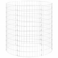GARTENKOMPOSTER Ø100/100 Cm Verzinkter Stahl - Silberfarben, Metall (100/100/100cm) - vidaXL