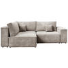 ECKSOFA Pedro Duo mit Schlaffunktion Beige Cord - Beige, Textil (246/153cm) - Bromarkt