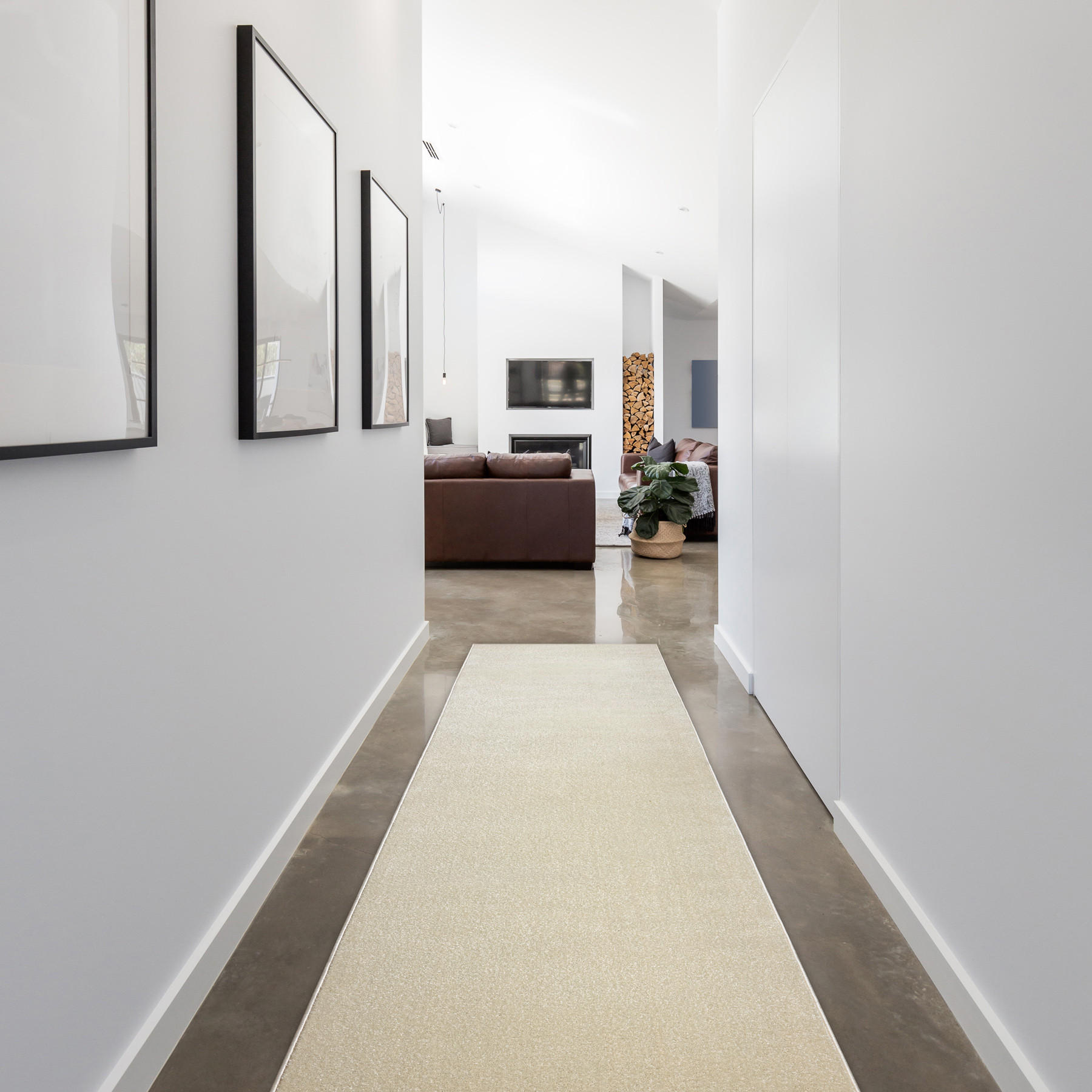 Thumbnail - rugsX Läufer, Weiß, Textil, Rechteckig, 60x470 cm, Teppiche & Böden, Teppiche, Teppichläufer