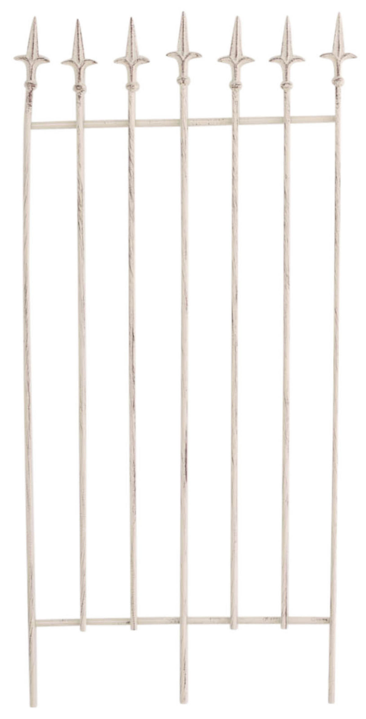 RANKGITTER 2er Set Metall antik-creme - Creme, Metall (50/100/0.7cm) - CLP