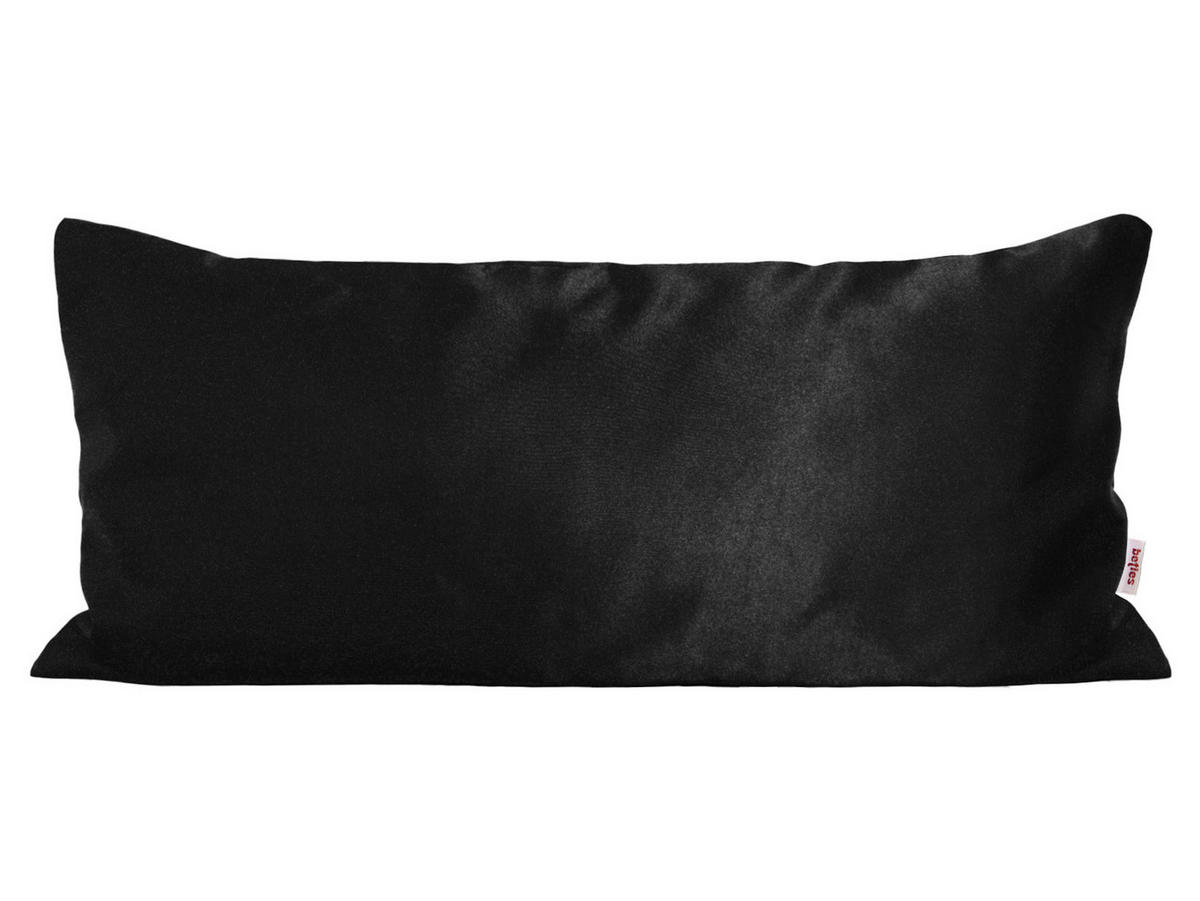 KISSENBEZUG Glanz Satin schwarz 40/80 cm - Schwarz, Textil (40/80cm) - beties Heimtextil