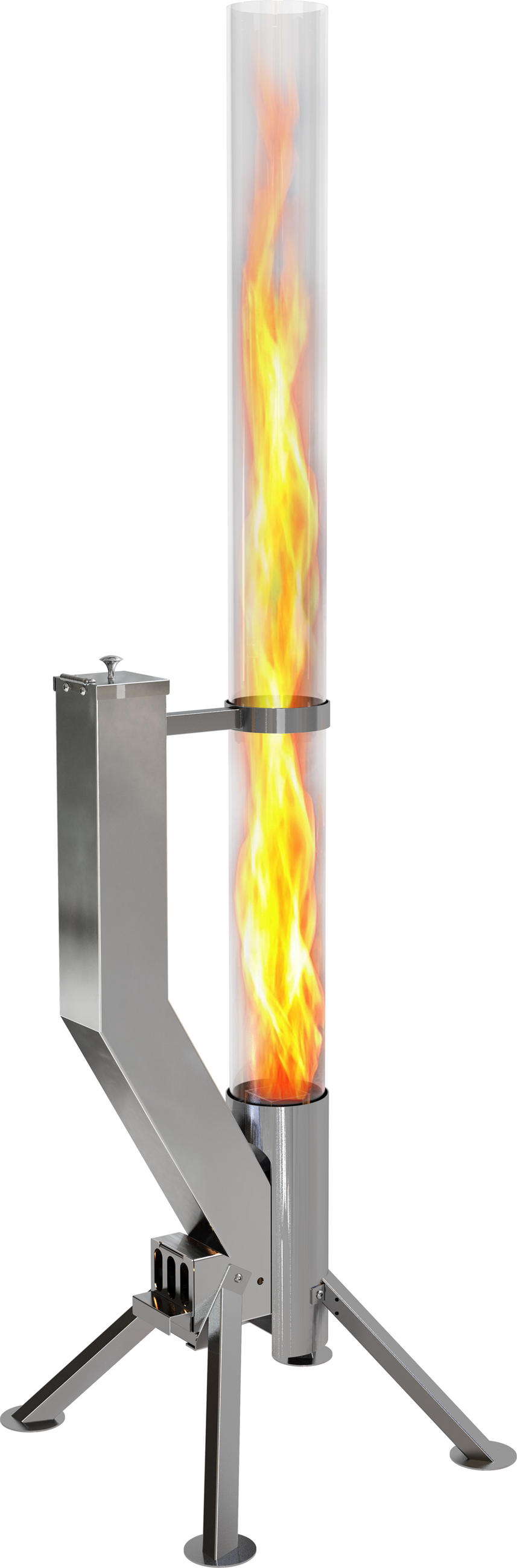 Gardenflare Feuerrohr Silber 44x147.8x41.2 cm