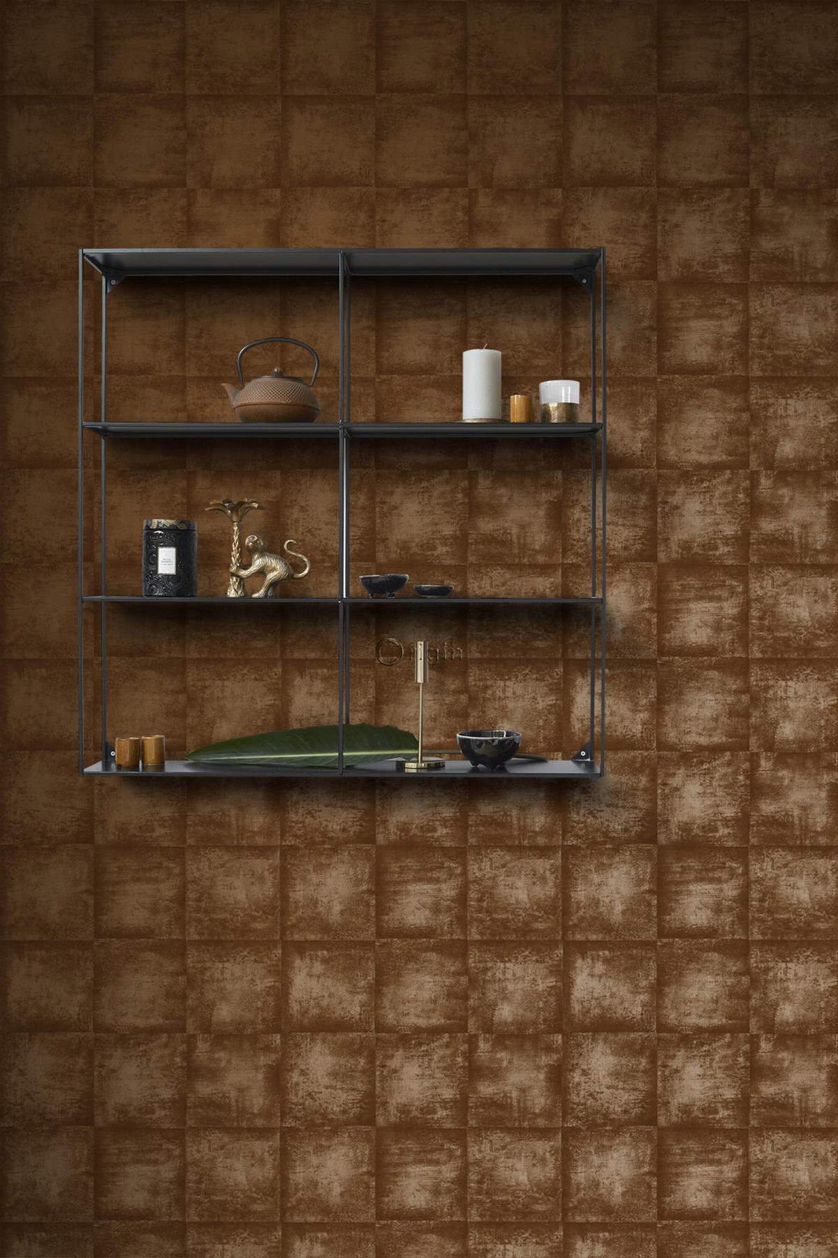 TAPETE Uni 53 cm x 10.05 m - Rot, Papier (53/1000cm) - Origin Wallcoverings