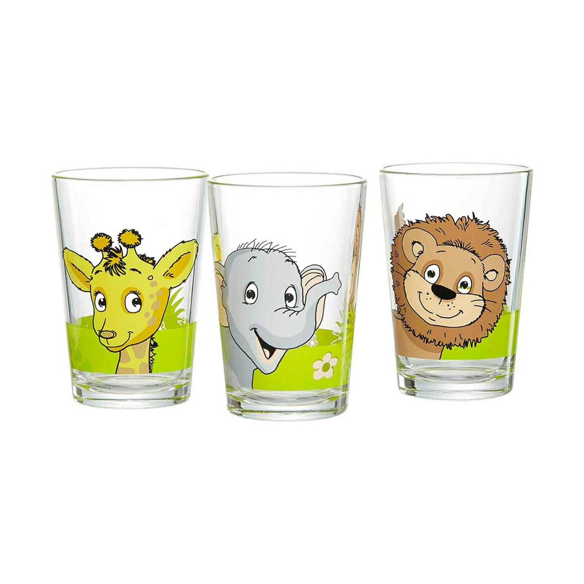 KINDERGLÄSER Dschungeltiere bunt 205 ml 24er Set - Multicolor, Glas (0.205L) - Ritzenhoff Breker