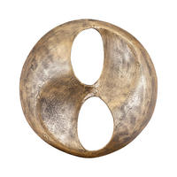 WANDPANEEL Deuie Gold 70/10/70cm - Goldfarben, Metall (10/70/70cm) - PTMD Collection