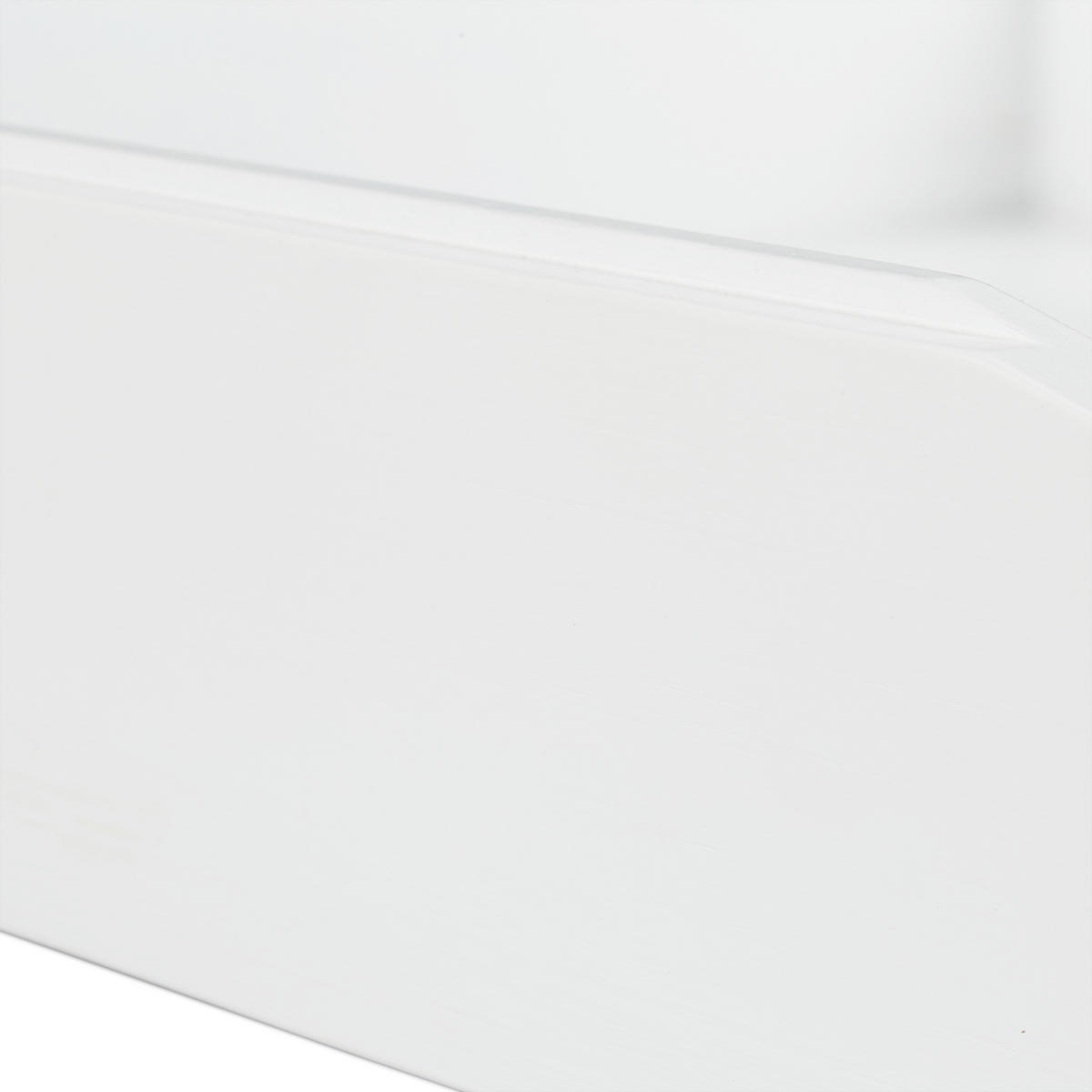 ZÁSOBNÍK na listy - biela, drevo (25/6/33cm) - Relaxdays