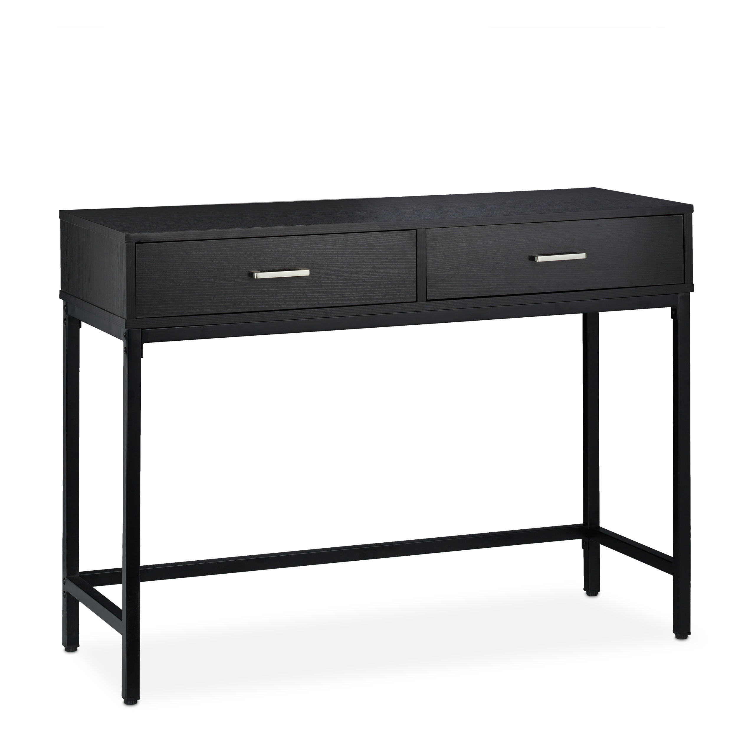 KONSOLENTISCH - Schwarz, Holzwerkstoff/Metall (42/110/81cm) - Relaxdays