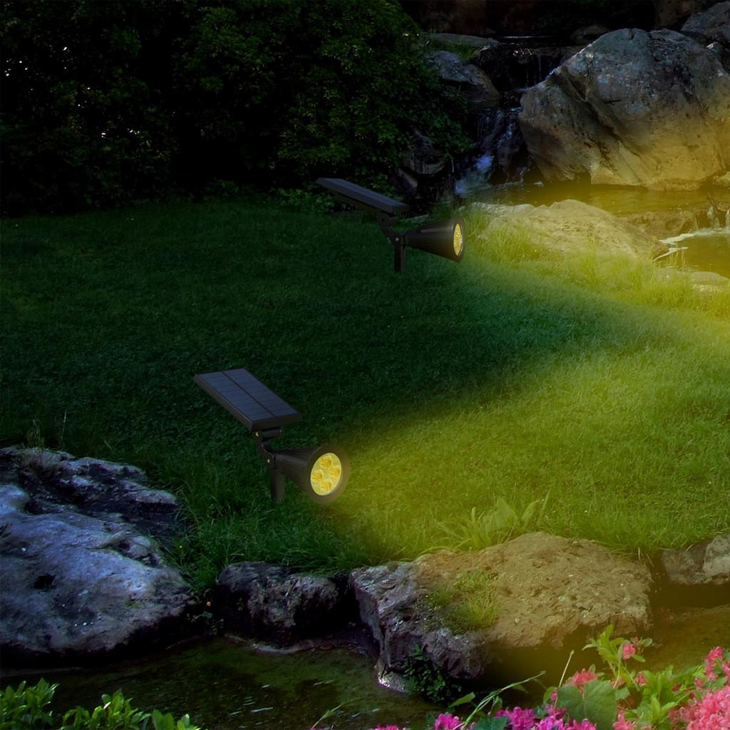 Thumbnail - Lumisky Solarstrahler, Schwarz, Kunststoff, 10x42x10 cm, Lampen & Leuchten, Außenbeleuchtung, Solarleuchten