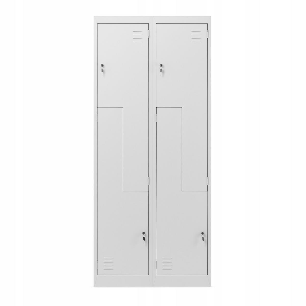 SCHLIESSFACHSCHRANK JULIA - Grau, Metall (80/185/45cm) - Jan Nowak