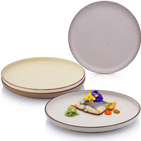 SPEISETELLER BOMBAY ERDFARBEN - 4 teilig aus Steingut - Creme/Braun, Stein (27cm) - Sänger
