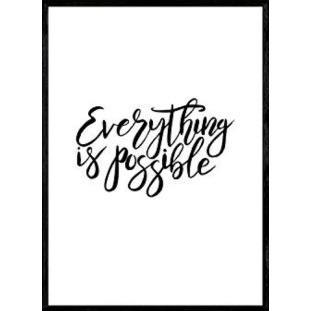 POSTER Alles Ist Möglich A4 Rahmenlos - Klar, Papier (29.7/5/21cm) - Nacnic